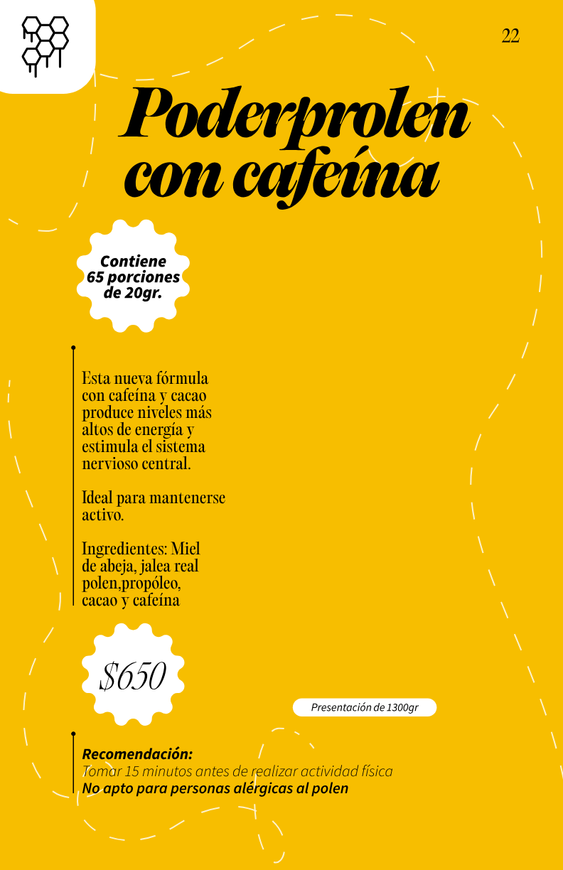 Poderprolen con cafeína